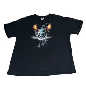 VTG Y2K 00s Pirates of the Caribbean Sailors Grave Promo Shirt Disney